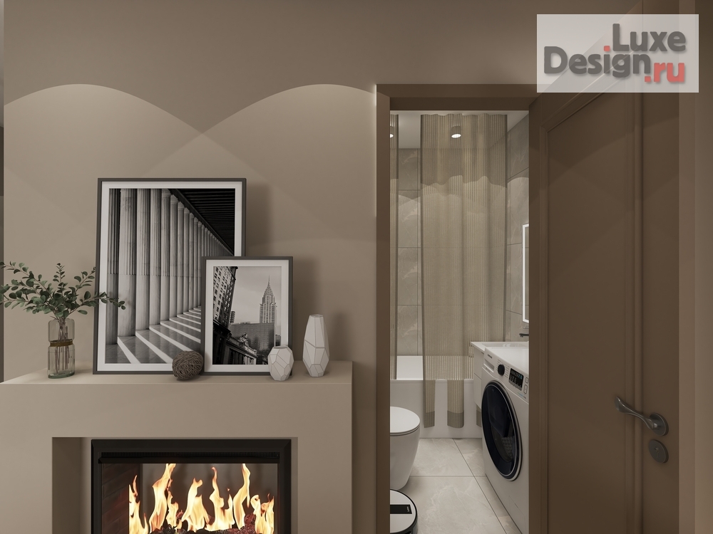 Дизайн интерьера двухкомнатной квартиры "ЖК Нокса Парк (Казань)" (фото 2)