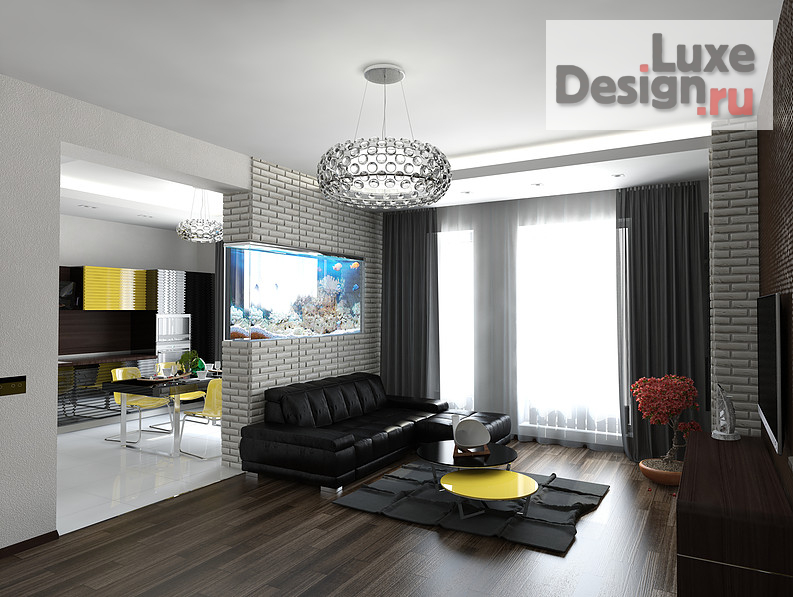 Дизайн интерьера двухкомнатной квартиры "Квартира в ЖК Театральный" (фото 3)