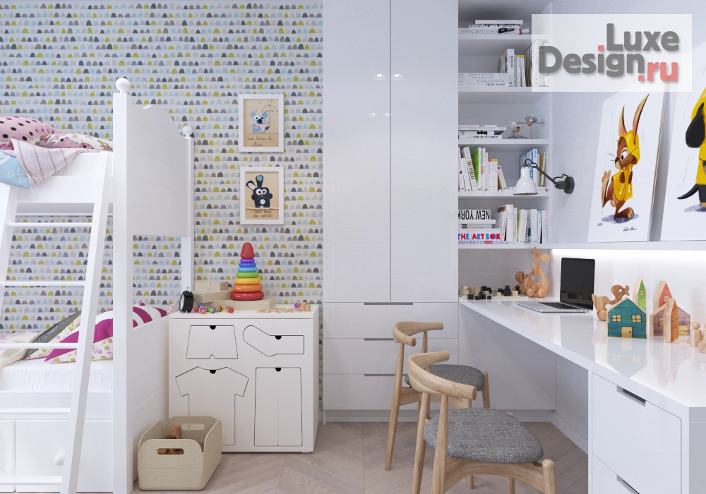Дизайн интерьера двухкомнатной квартиры "Квартира для большой семьи" (фото 6)
