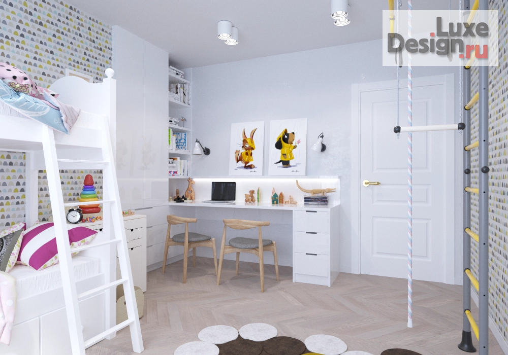 Дизайн интерьера двухкомнатной квартиры "Квартира для большой семьи" (фото 7)