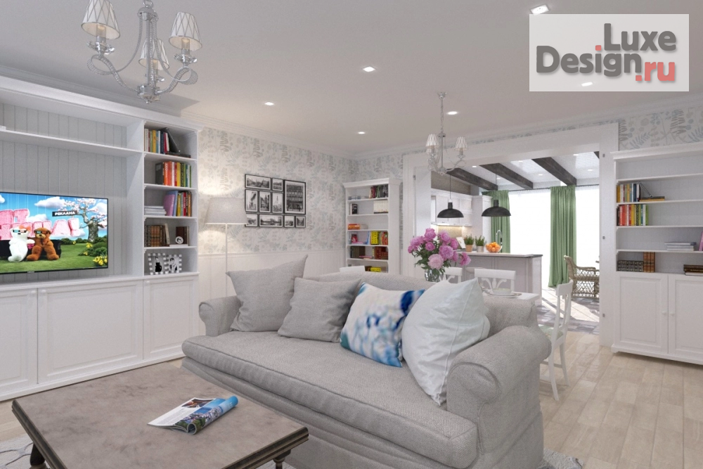 Дизайн интерьера таунхауса "Прованс" (фото 9)