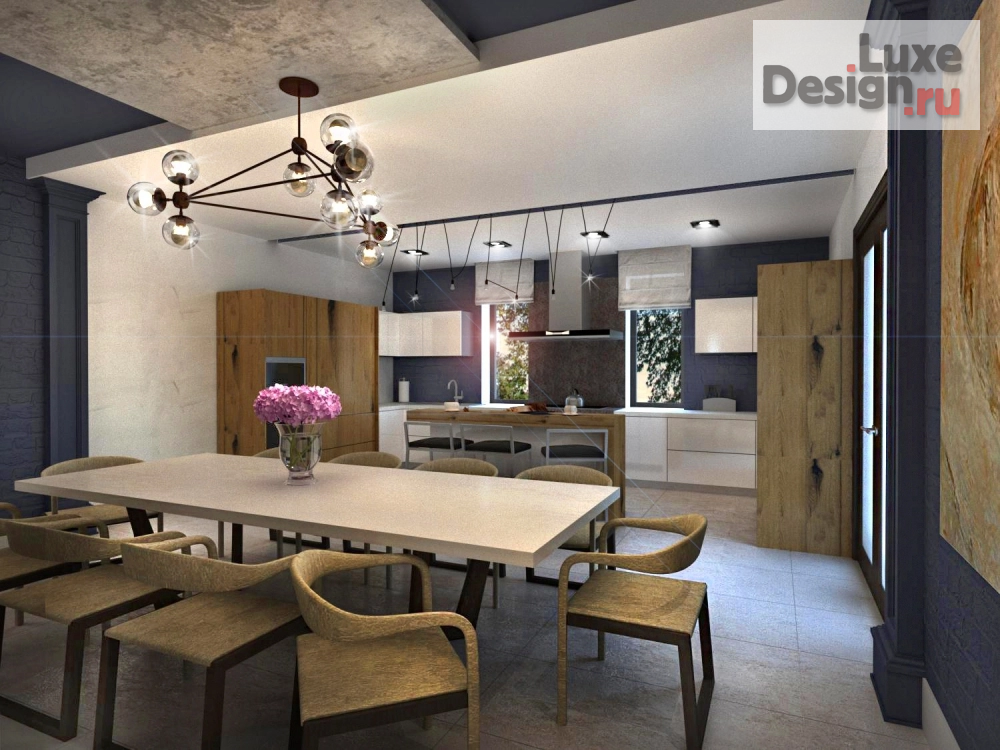 Дизайн интерьера загородного дома "Частный дом в Вознесение" (фото 4)