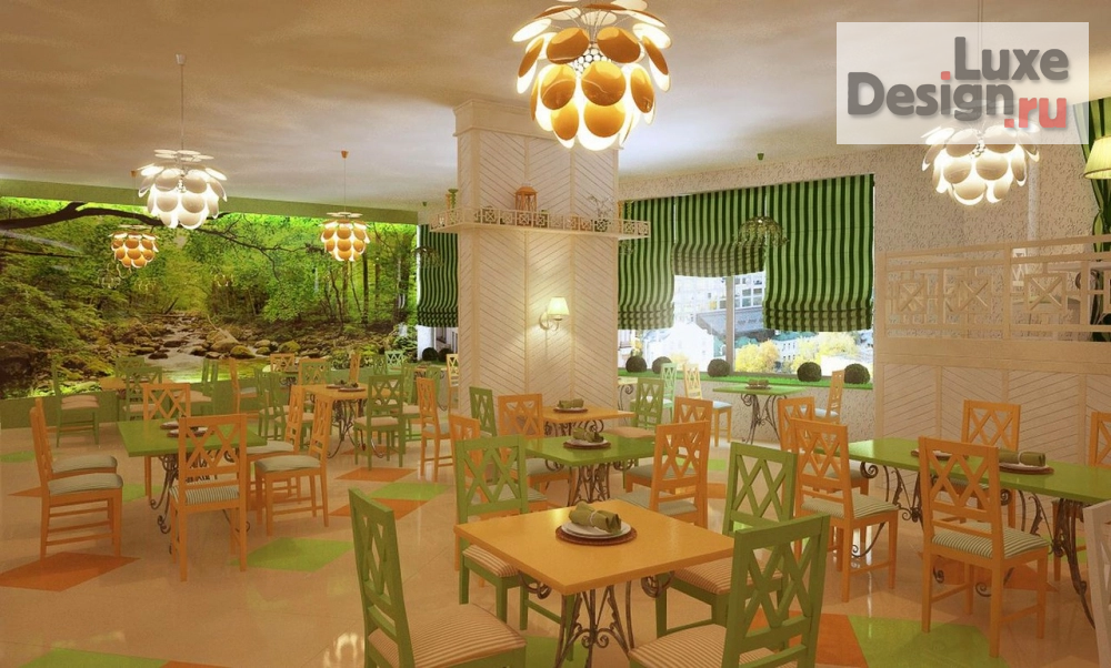 Дизайн интерьера кафе "Дизайн кафе "Капуста"" (фото 5)