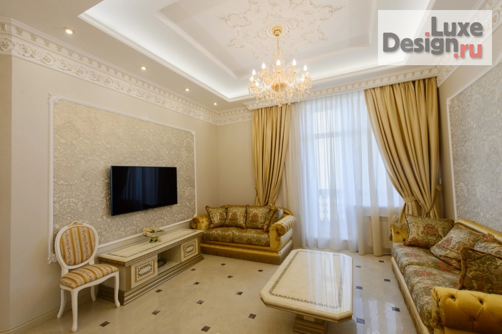 Дизайн интерьера четырехкомнатной квартиры "Проект квартиры в классическом стиле ЖК Ренессанс" (фото 6)