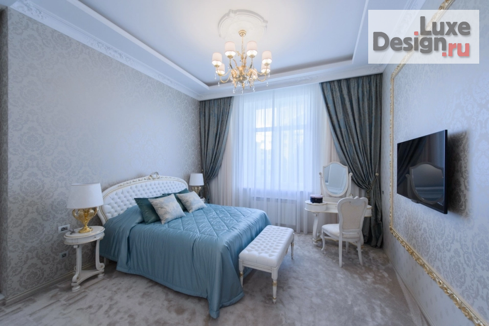 Дизайн интерьера четырехкомнатной квартиры "Проект квартиры в классическом стиле ЖК Ренессанс" (фото 14)