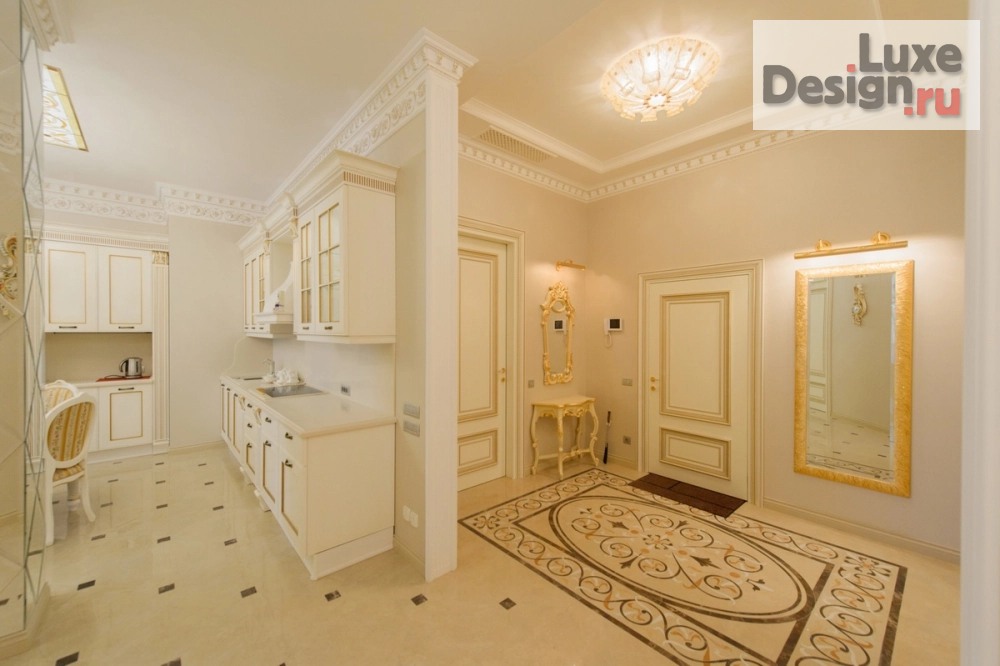 Дизайн интерьера четырехкомнатной квартиры "Проект квартиры в классическом стиле ЖК Ренессанс" (фото 8)