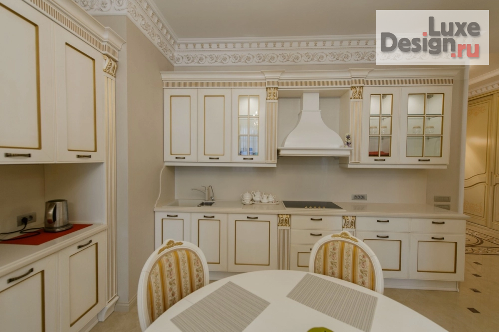 Дизайн интерьера четырехкомнатной квартиры "Проект квартиры в классическом стиле ЖК Ренессанс" (фото 10)