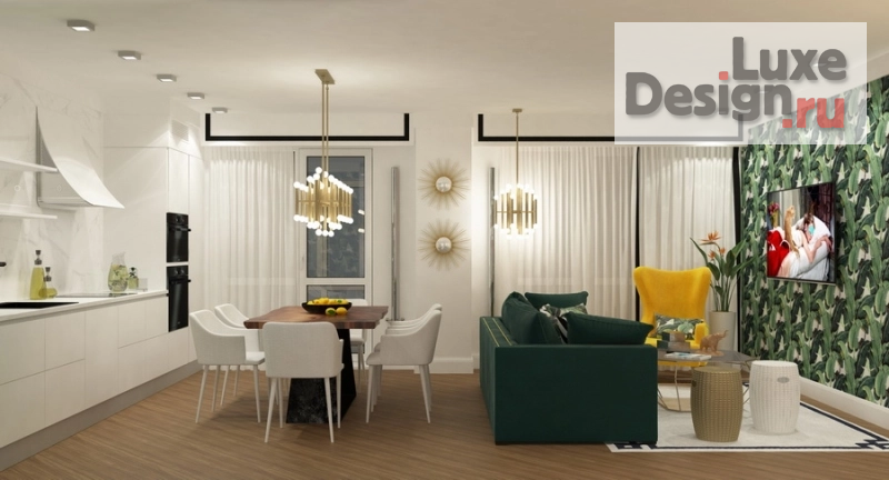 Дизайн интерьера гостиной "Проект гостиной" (фото 2)