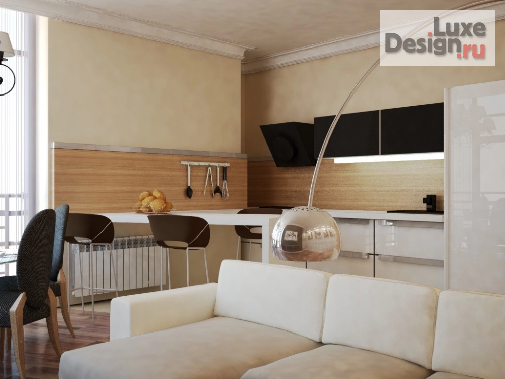 Дизайн интерьера трехкомнатной квартиры "Проект квартиры" (фото 3)