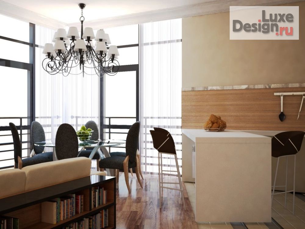 Дизайн интерьера трехкомнатной квартиры "Проект квартиры" (фото 4)