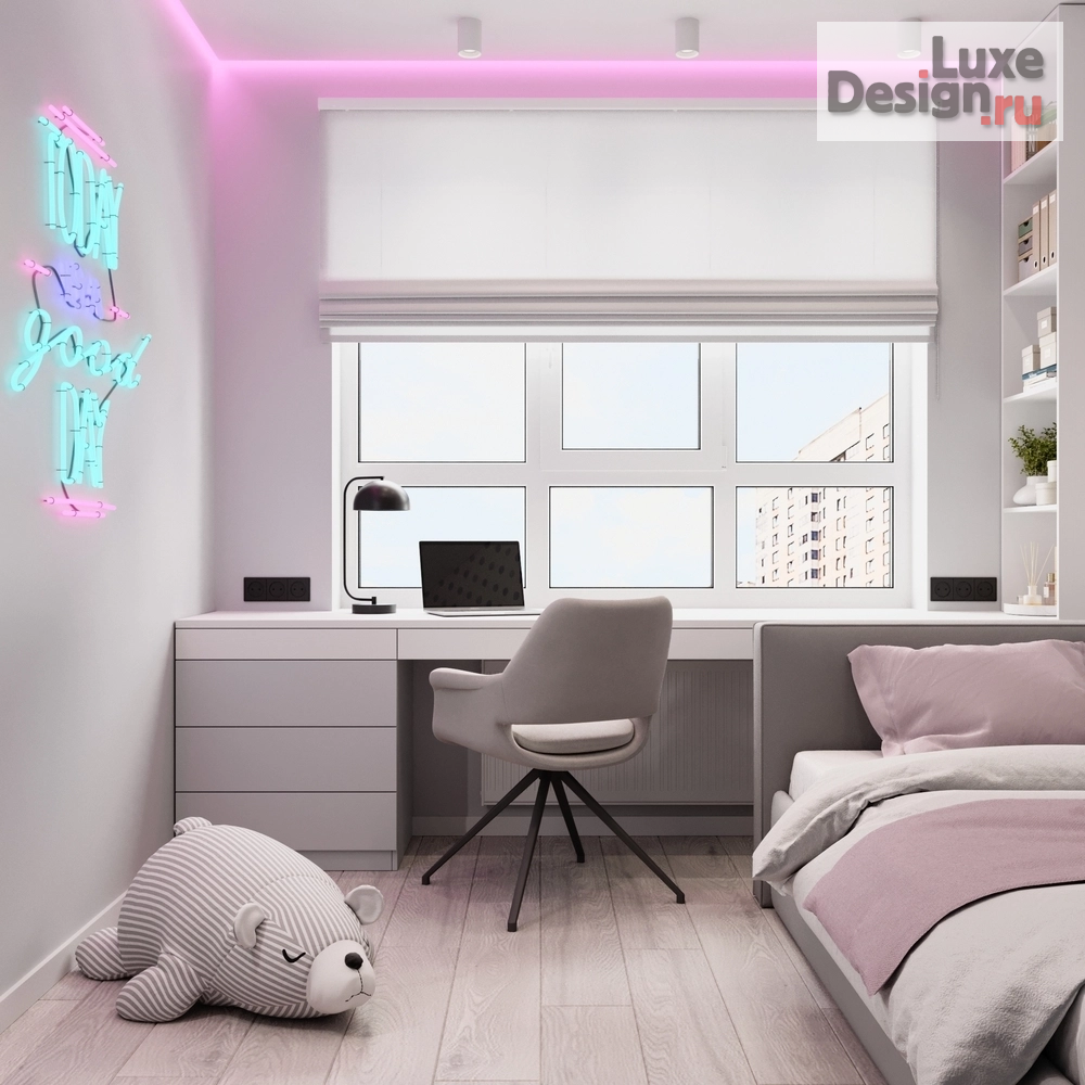 Дизайн интерьера трехкомнатной квартиры "Дизайн интерьера в ЖК ЛОФТ" (фото 17)