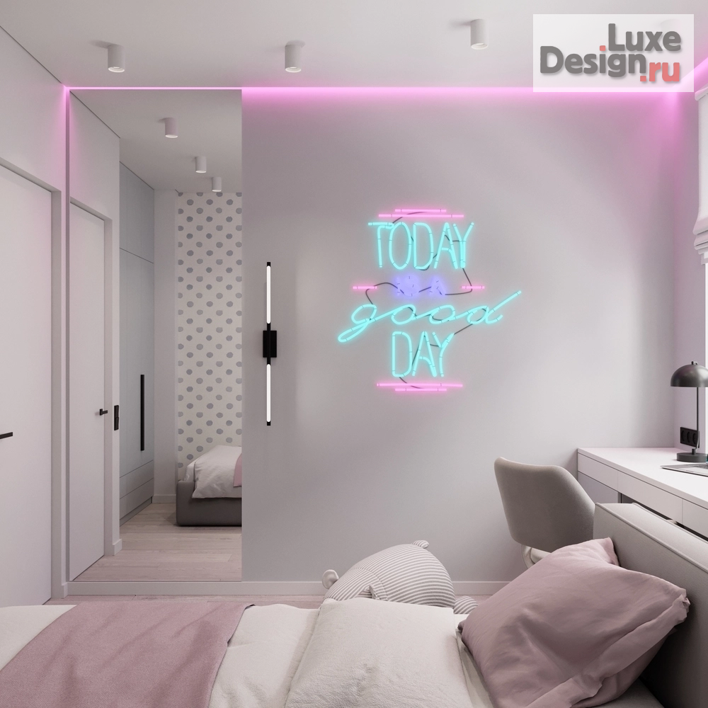 Дизайн интерьера трехкомнатной квартиры "Дизайн интерьера в ЖК ЛОФТ" (фото 18)