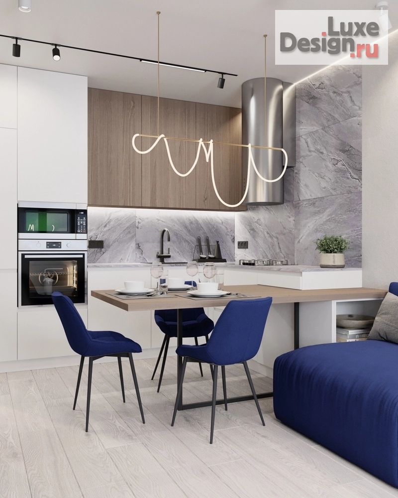 Дизайн интерьера трехкомнатной квартиры "Дизайн интерьера в ЖК ЛОФТ" (фото 20)