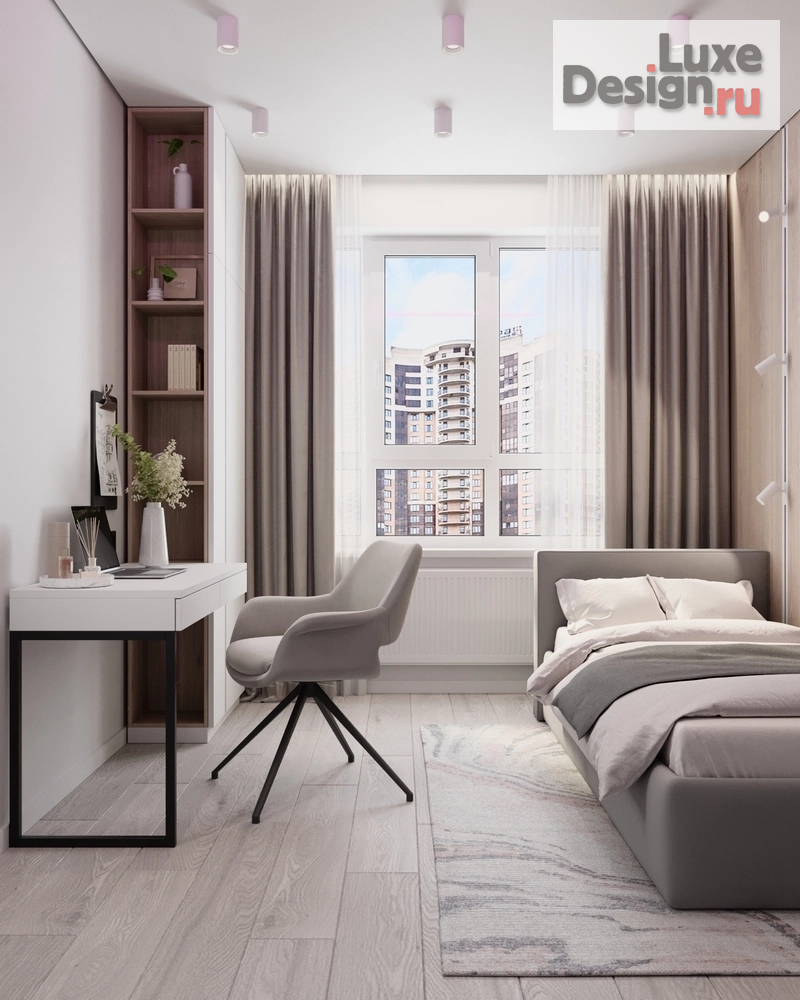 Дизайн интерьера трехкомнатной квартиры "Дизайн интерьера в ЖК ЛОФТ" (фото 15)