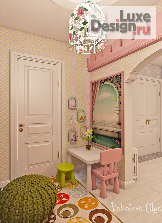 Дизайн интерьера детской "Интерьер коридора  с детской зоной." (фото 2)