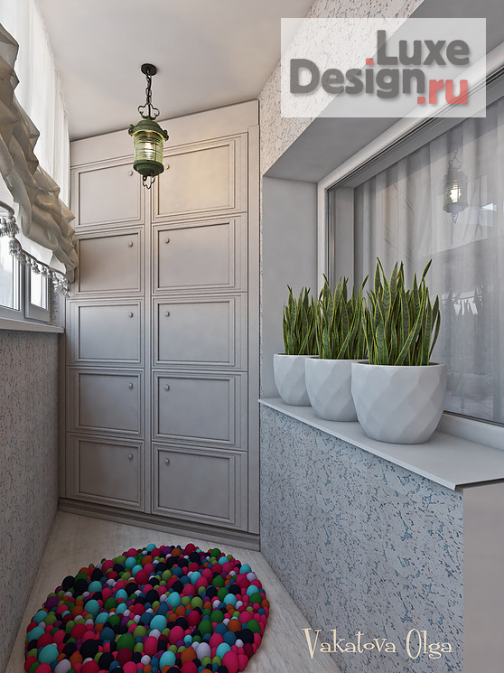 Дизайн интерьера лоджии "Интерьер балкона " (фото 2)