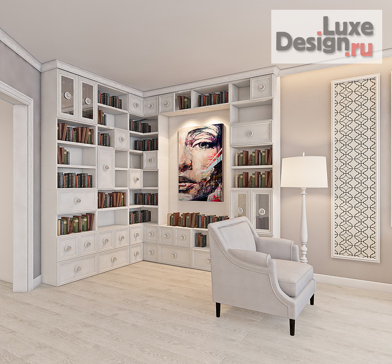 Дизайн интерьера кухни "Интерьер  кухни-гостиной  в классическом  стиле." (фото 4)