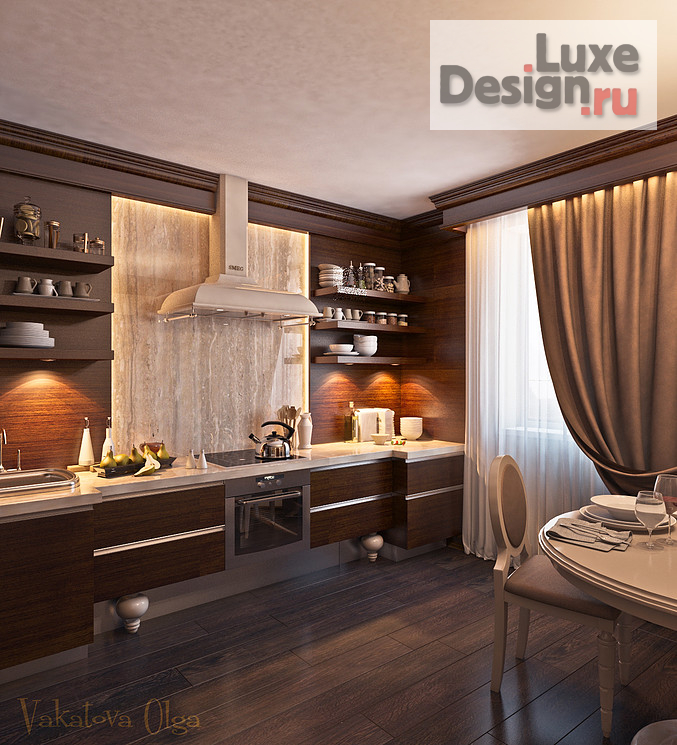 Дизайн интерьера кухни "Интерьер кухни в стиле  арт-деко." (фото 4)