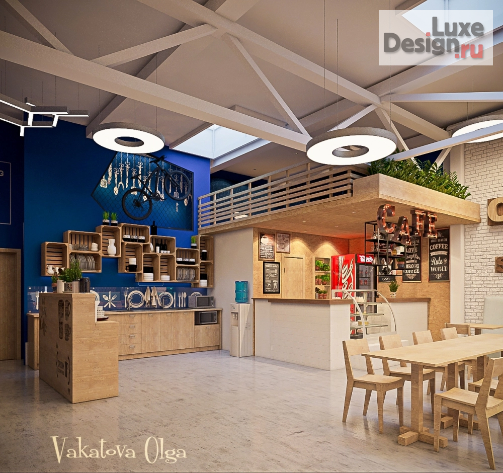 Дизайн интерьера офиса "Интерьеры технопарка Авиатор ( офисы, коворкинг, переговорные, зоны отдыха, приема пищи). Авиторкзн , Aviatorkzn" (фото 1)