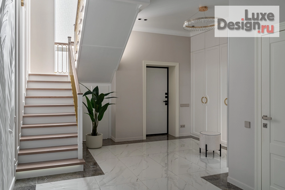 Дизайн интерьера загородного дома "Реализованный дом в стиле неоклассика" (фото 1)