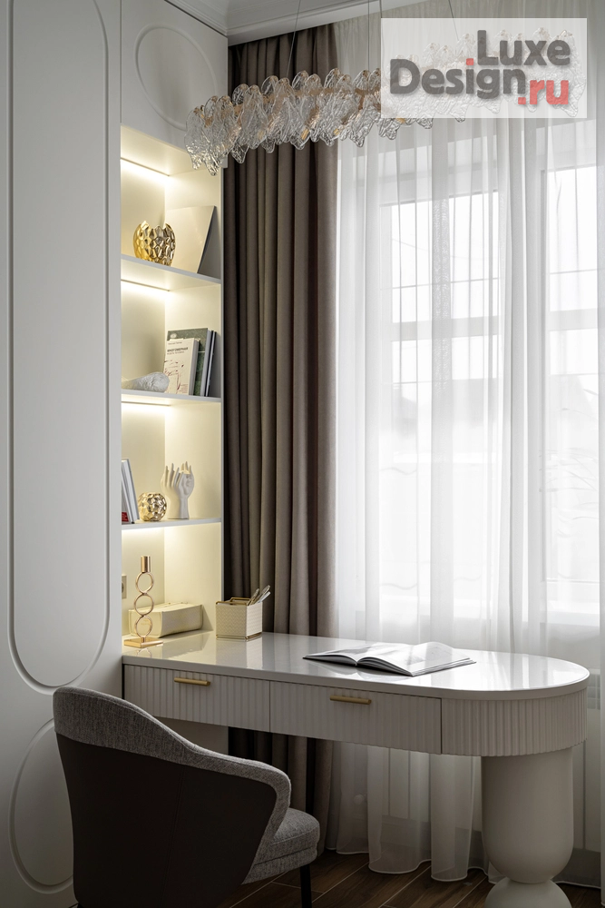 Дизайн интерьера коттеджа "Реализованный дом в стиле неоклассика" (фото 2)