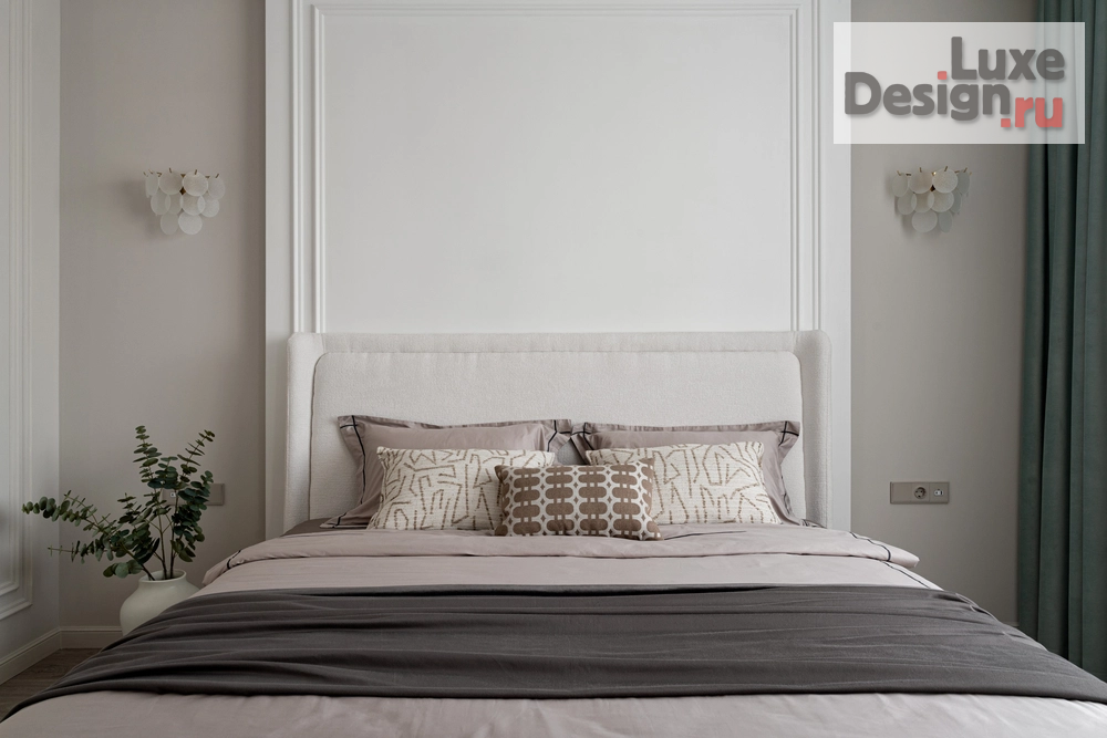 Дизайн интерьера спальни "Реализованный дом в стиле неоклассика" (фото 4)