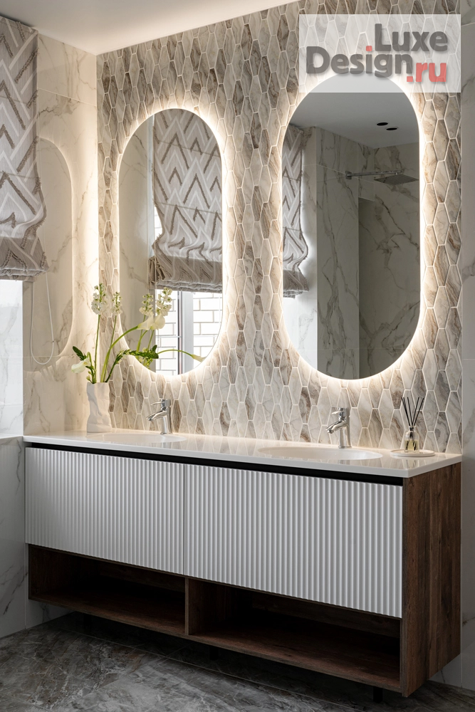 дизайн интерьера санузла "Реализованный дом в стиле неоклассика" (фото 1)