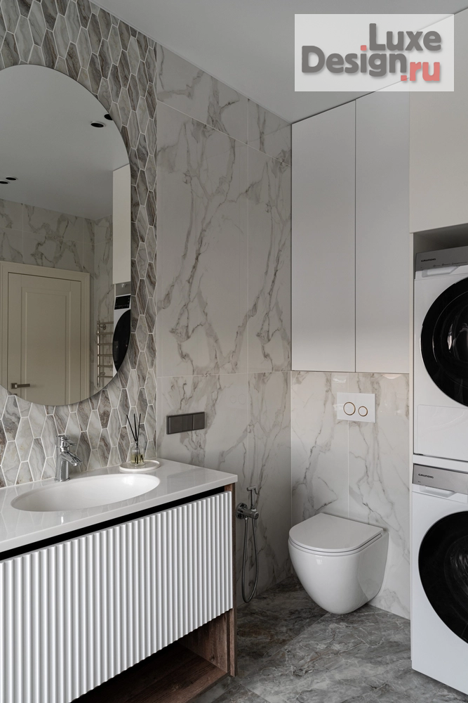 дизайн интерьера санузла "Реализованный дом в стиле неоклассика" (фото 2)