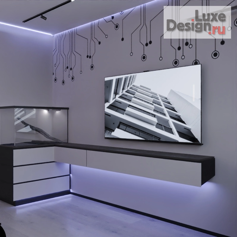 Дизайн интерьера комнаты "Дизайн интерьера комнаты "Дизайн интерьера комнаты "Дизайн интерьера 3-х комнатной квартиры "ЖК Светлая Долина, г. Казань"""" (фото 5)