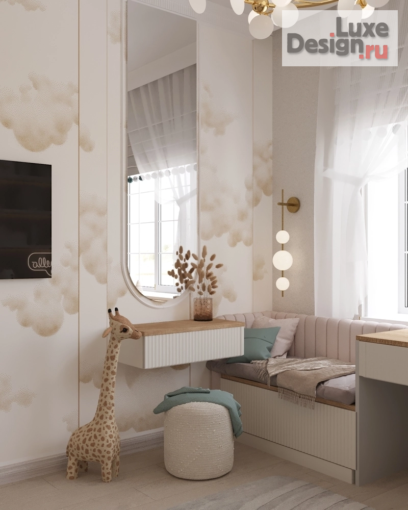 Дизайн интерьера комнаты "Детская для принцессы" (фото 3)