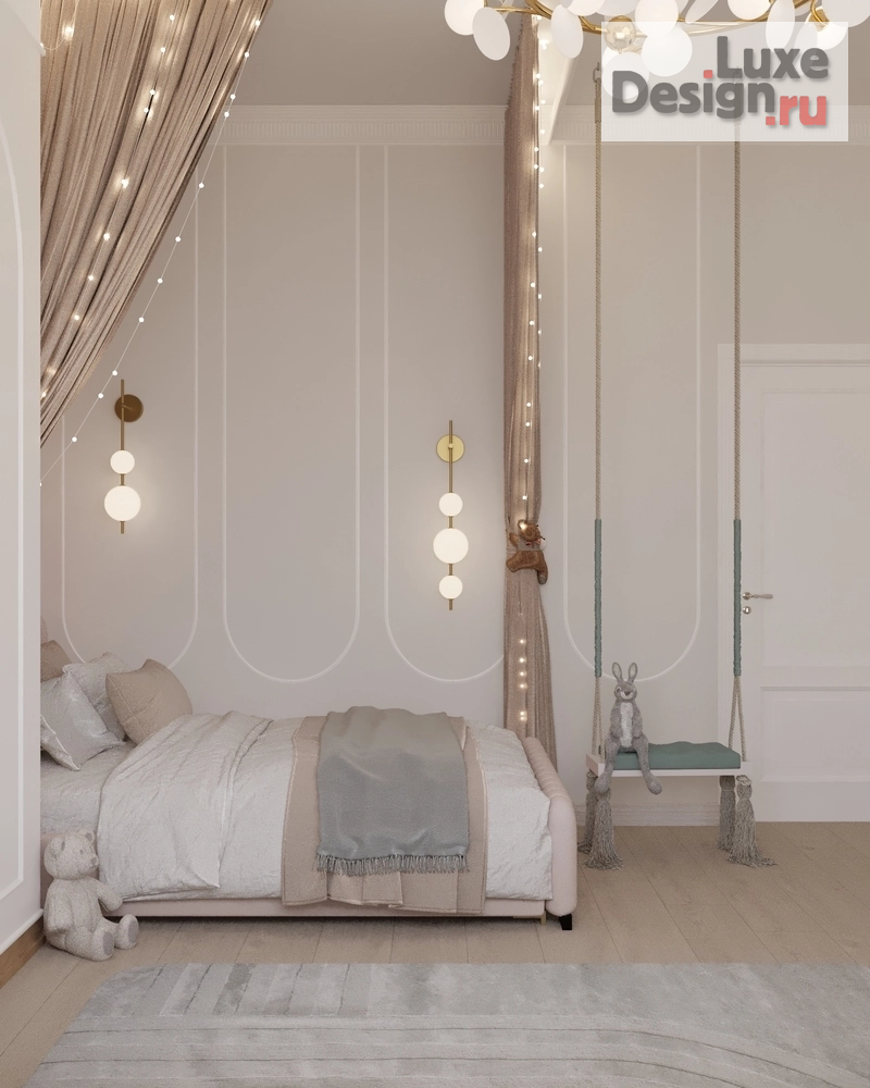 Дизайн интерьера комнаты "Детская для принцессы" (фото 5)