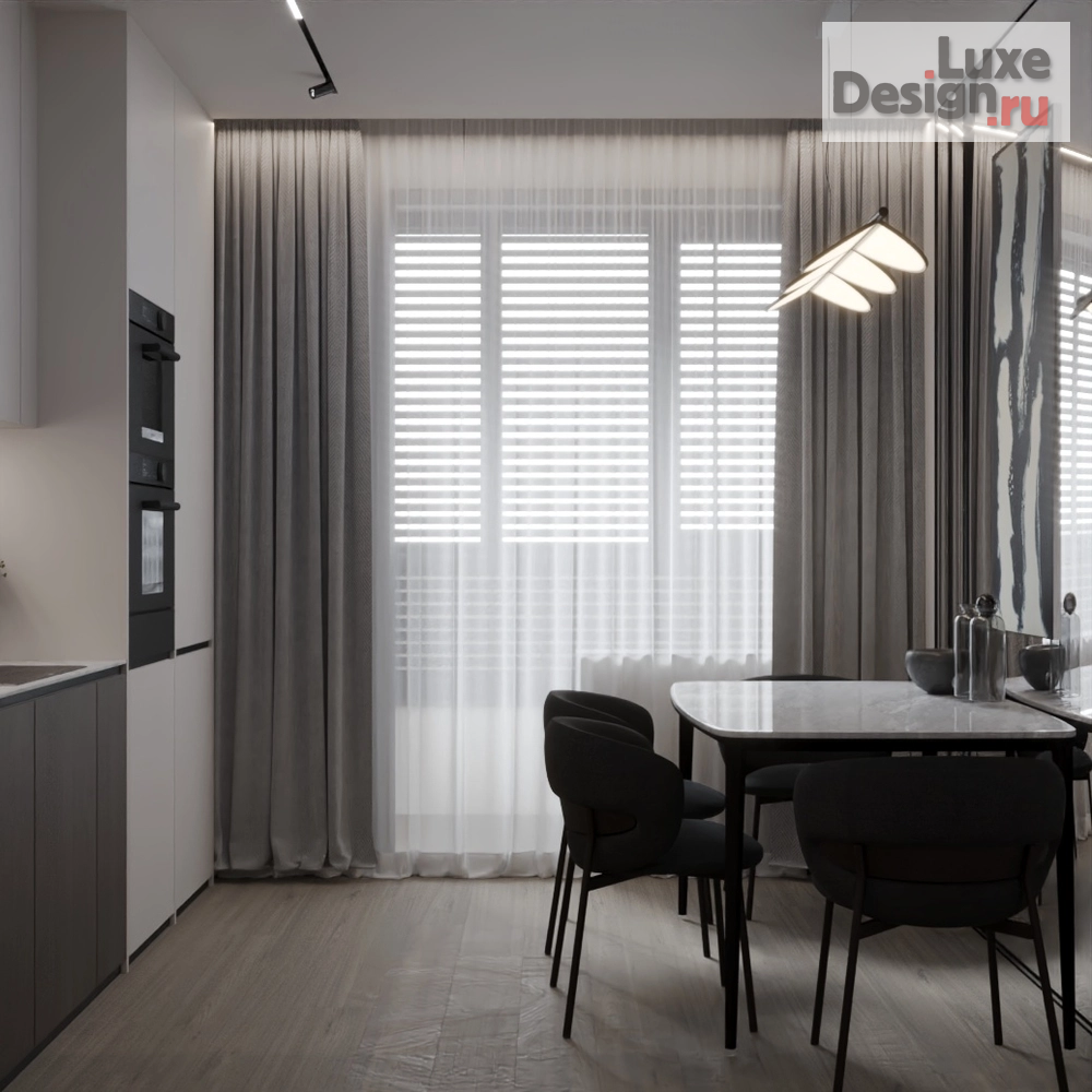 Дизайн интерьера комнаты "Дизайн интерьера комнаты "Дизайн интерьера 3-х комнатной квартиры "ЖК Светлая Долина, г. Казань""" (фото 2)