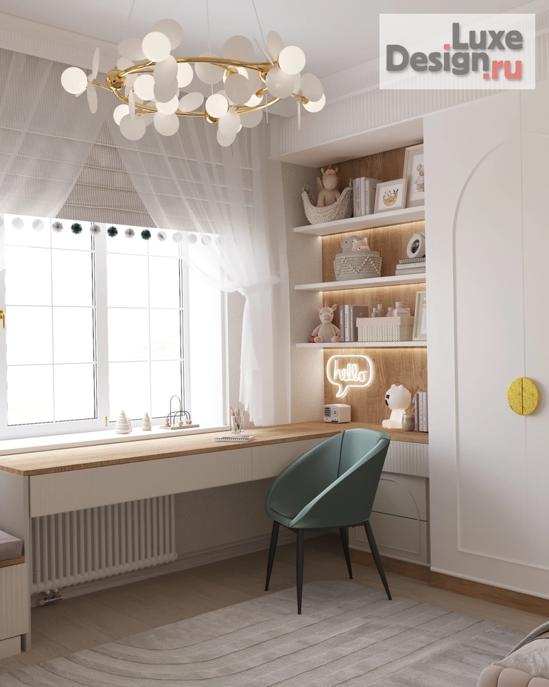 Дизайн интерьера комнаты "Детская для принцессы" (фото 7)