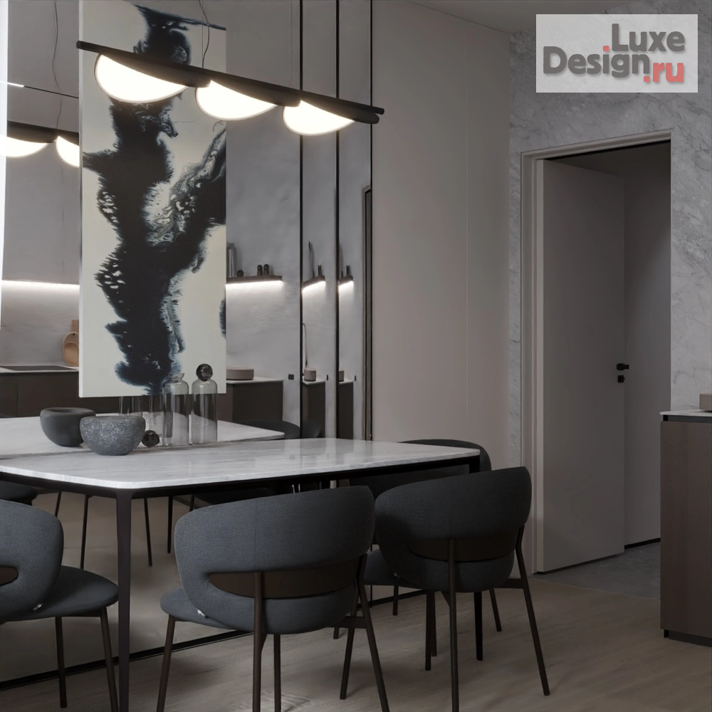 Дизайн интерьера комнаты "Дизайн интерьера комнаты "Дизайн интерьера 3-х комнатной квартиры "ЖК Светлая Долина, г. Казань""" (фото 3)