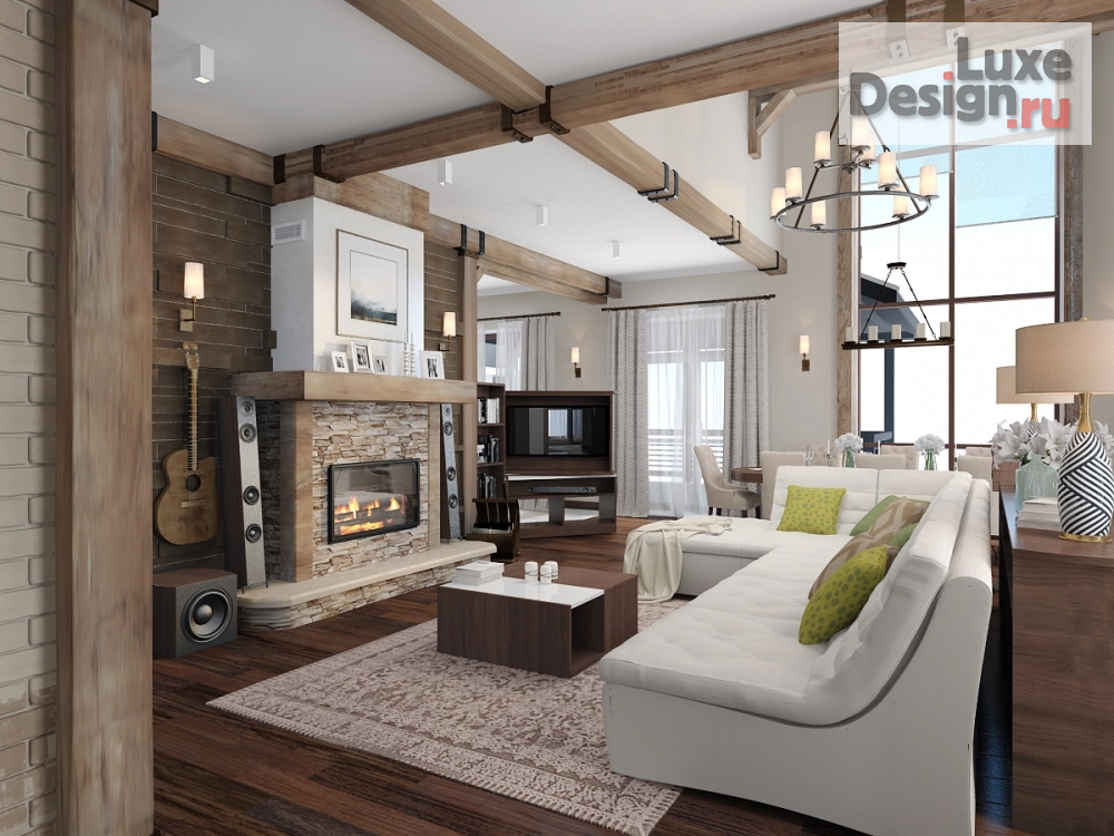 Дизайн интерьера коттеджа "Индивидуальный жилой дом пос. Троицкий г.Казань" (фото 2)