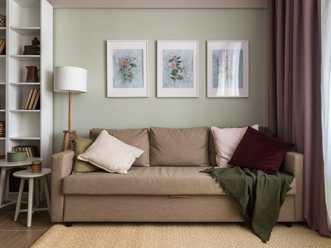 Дизайн интерьера однокомнатной квартиры в Казани "Matilda"