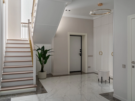 Дизайн интерьера в Казани "Реализованный дом в стиле неоклассика"